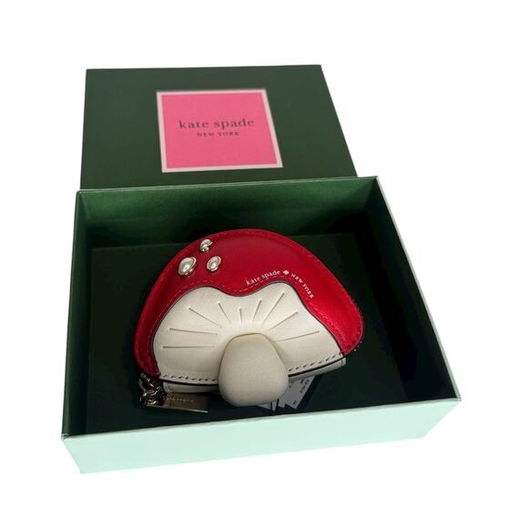 Kate Spade 3d Mushroom Bag Charm Keychain New - Picture 2 of 10